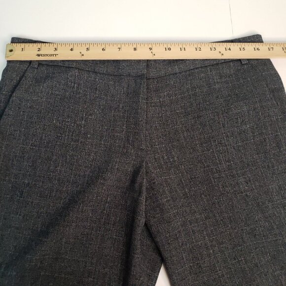 James Jeans Trouser Pant Cuffed Tencel Stretch Pockets Office USA Black/Gray SZ - Picture 7 of 9